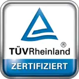 TÜV Rheinland zertifiziert